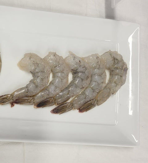 Shrimp White Peeled And Deveined Tail On 31/40 Ecuador