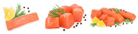 Fresh Atlantic Salmon Trim Pieces 3 lb per bundle $5.50 lb