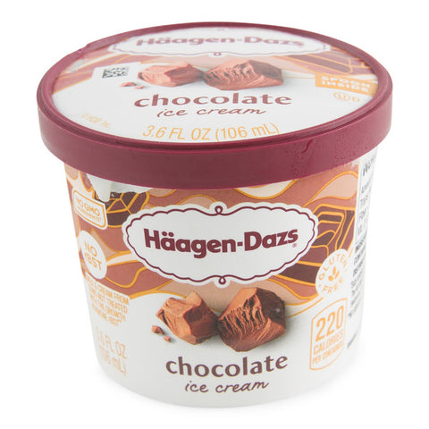 Haagen Dass Ice Cream Chocolate Cup 3.6OZ