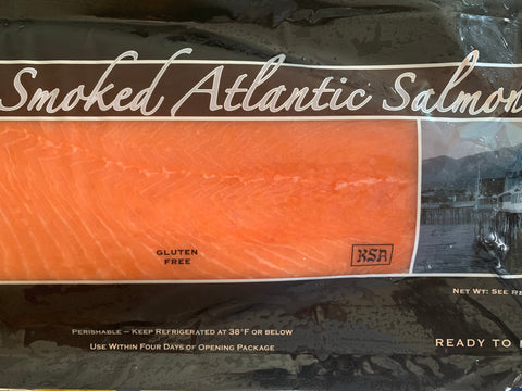 PREMIUM Coastal Oak Hot Smoked Salmon - Unsliced - Frozen from United States by Santa Barbara SmokeHouse
