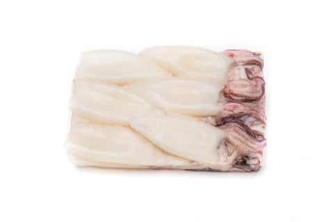 Calamari with tubes and tentacles 2.5 lbs bag