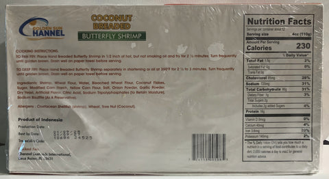 Coconut Breaded Shrimp 16/20 3 lbs $19.99