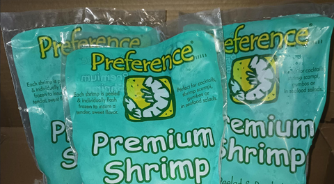 Peeled &amp; Deveined Raw Shrimp (21/25 ct, Tail‑Off) 2 lbs $15