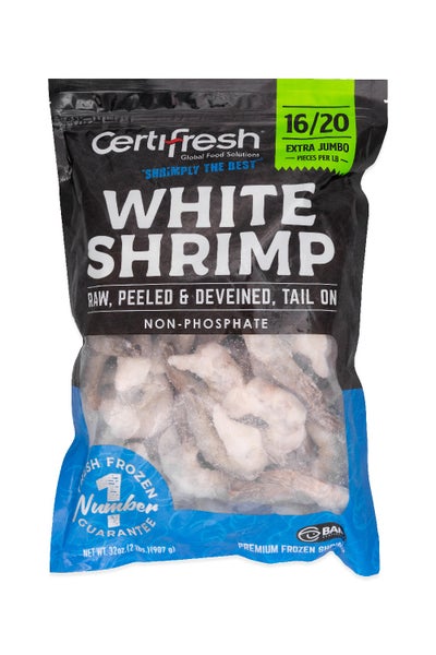 Shrimp Peeled & deveined White Tail/on 16/20 Raw