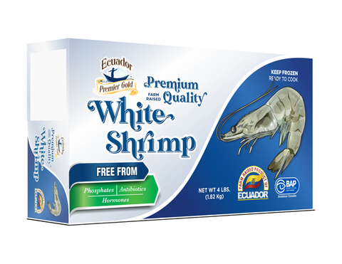 Ecuador Premier Gold Shrimp White Gh 31/40 Ecuador 4 LB   $21.50